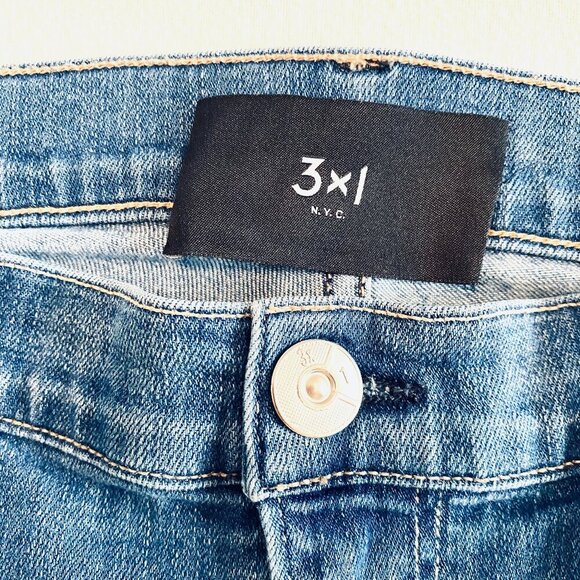 3X1 NYC jeans Women's 31 high Made Here high waisted staight leg selvedge - Picture 3 of 10